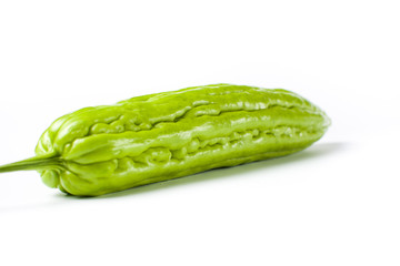 Bitter gourd on white background
