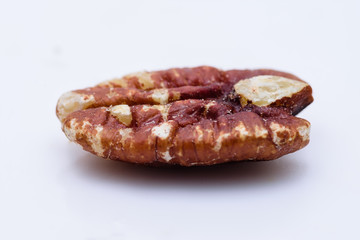 Macro pecan nut