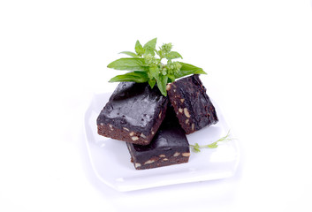 appetizing chocolate brownie