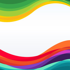 Abstract wave Multicolored Background