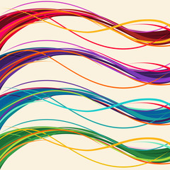 Abstract wave Multicolored Background