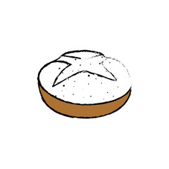 Fresh and delicious bread icon vector illustration graphic design