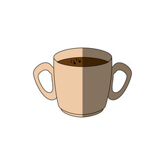 Delicious cup of coffee icon vector illustration graphic design