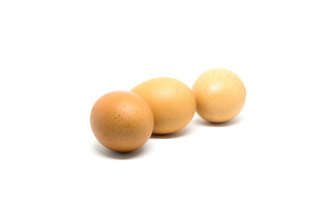 Egg isolated on white background