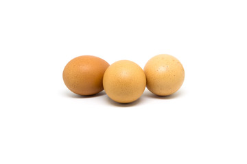 Egg isolated on white background