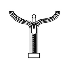 Zipper symbol icon vector illustration graphic design