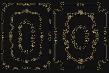 Vintage frame for holiday design. 