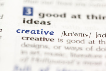 Fototapeta premium Dictionary definition of word