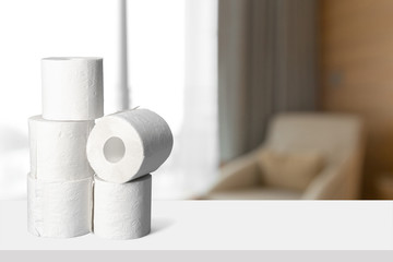 Toilet paper on  board