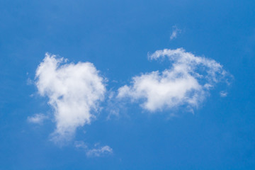Blue sky with white clouds