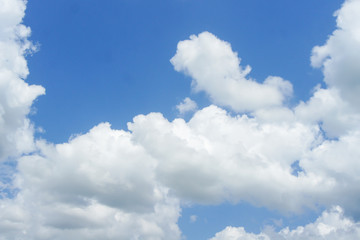 Fototapeta na wymiar ฺBlue sky with white clouds