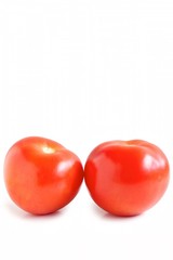 Fresh Red Tomato on White Background