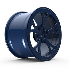 3D model aluminium car wheel