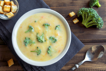 cream soup with broccoli