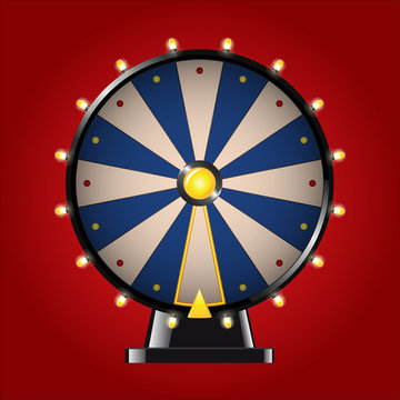 Wheel of Fortune - realistic vector modern image