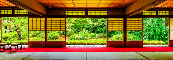 Foto op Canvas Afbeelding in Japanse stijl in Kyoto © beeboys