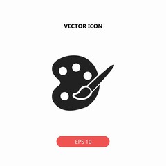 art palette vector icon