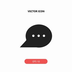 chat bubble vector icon