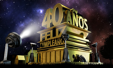 40 anos feliz cumpleanos