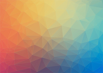 Obraz premium Colorful flat background with triangles