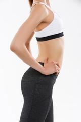 Sport body of a young girl