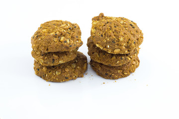 Cookies isolated on white background