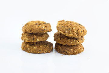 Cookies isolated on white background