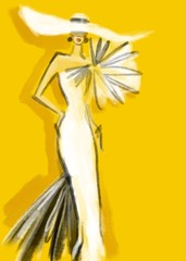 elegant lady. fashion illustration