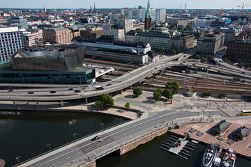 Blick auf Stockholm vom Rathausturm