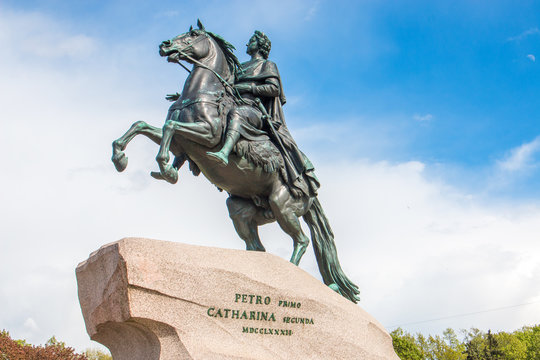 Der eherne Reiter (Медный всадник) Sankt Petersburg (Санкт-Петербург) Nordwestrussland (Северо-западный федеральный округ) Russland (Россия)
