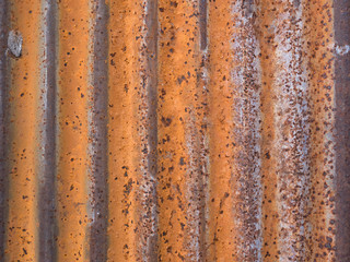 Old Rusty Metal Cracked Paint, Grunge Background