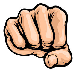Pop Art Style Cartoon Fist © Christos Georghiou