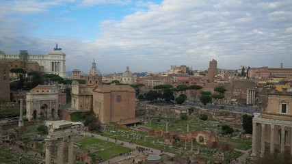 centro di Roma, panoramica sui monumenti
