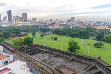 Fototapeta premium June 11,2017 Manila citiview at intramuros , Manila , Philippines