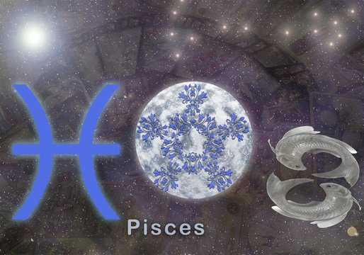 Signo Piscis
Representación del signo de agua piscis en el horóscopo.
