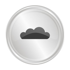 Wolke - Verchromter Button