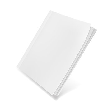 Template blank magazine. Illustration isolated on white background