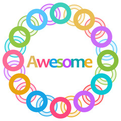 Awesome Colorful Rings Circular 