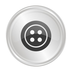 Knopf - Verchromter Button