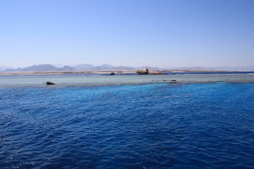 Broken ship, Red sea, landscape