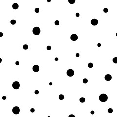 Big small black circle on white background