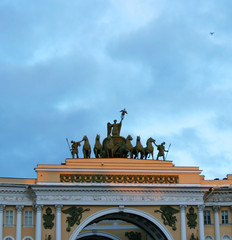 Fototapeta premium Palace (Dvortsovaya) Square in Saint Petersburg