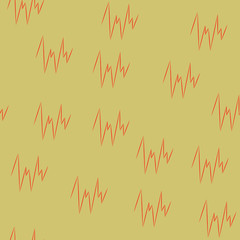 Tick red seamless pattern