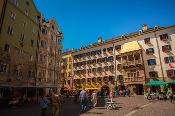 Golden Roof in city square of Innsbruck