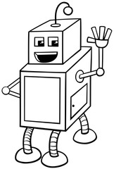 cubical robot character coloring book