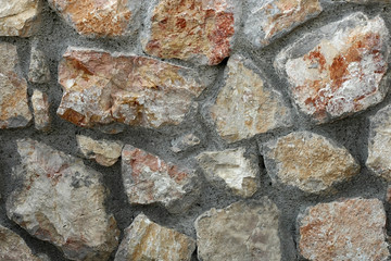 Gray brown stone wall background