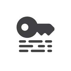 Keywords icon vector, filled flat sign, solid pictogram isolated on white. Symbol, logo illustration. Pixel perfect