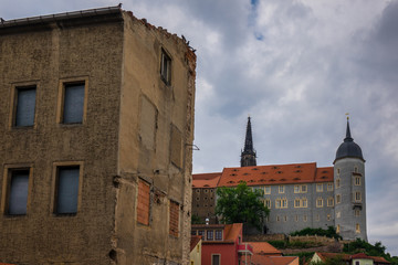 The old buildings of city Meissen, Germany