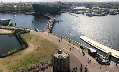 Urban exploration in the city of Amsterdam