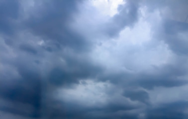 Dark sky with cloud